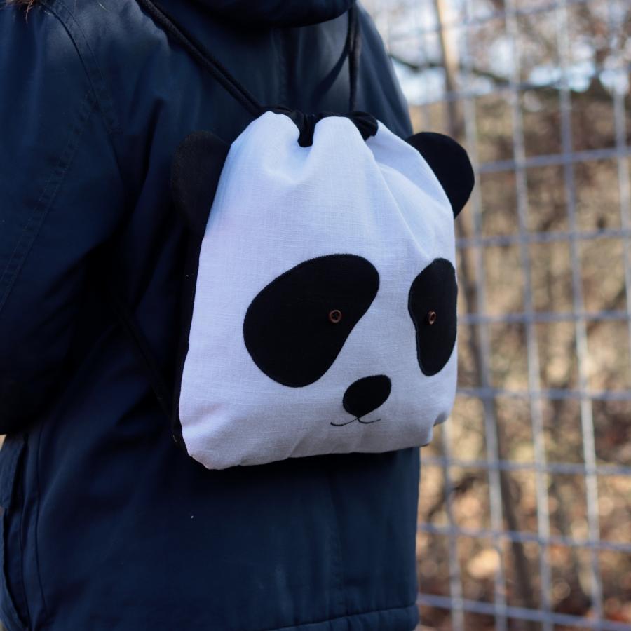 Dětský stahovací batoh VAKOŠ - Panda