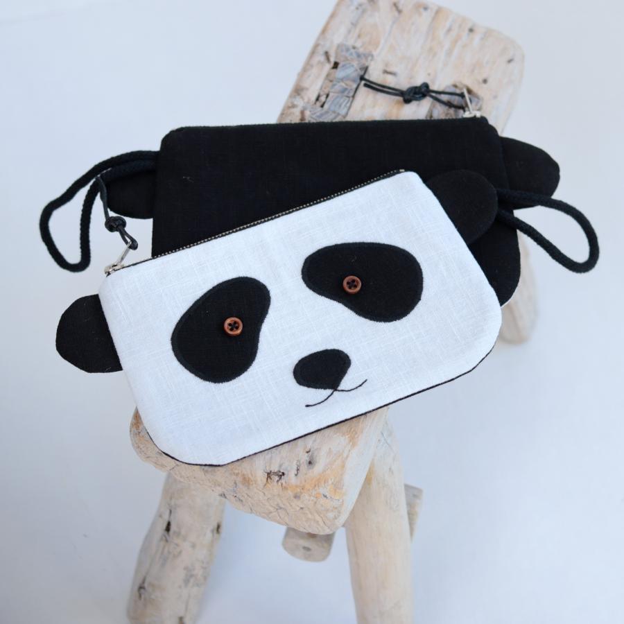 Lněná kapsička PENE - Panda