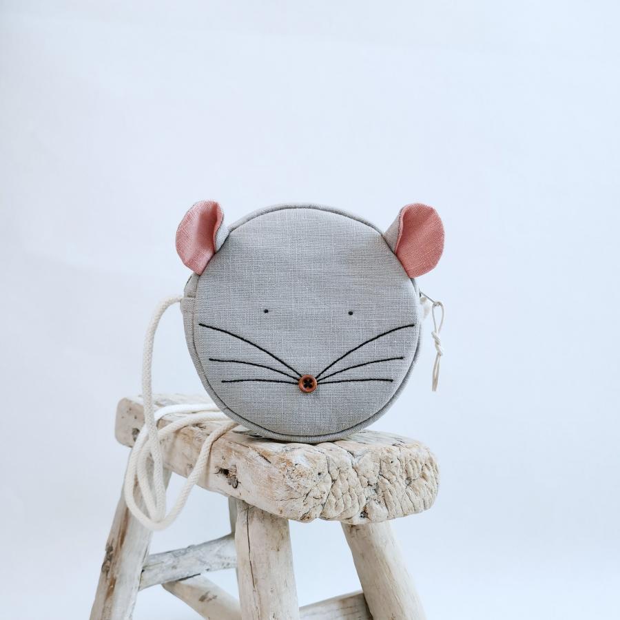 Dětská kulatá kabelka CIRKULA - Myška